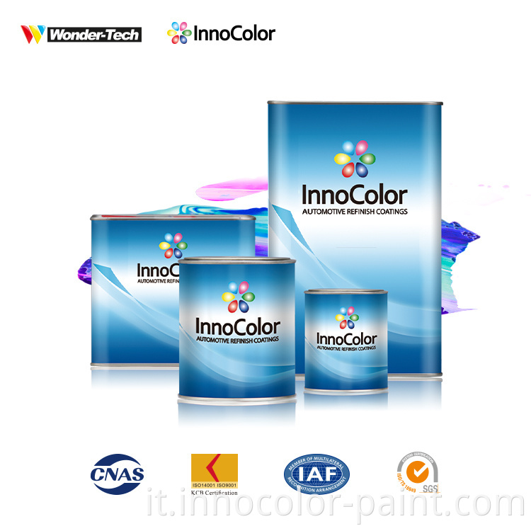 Sistema di miscelazione per auto con marca Innocolor di buona qualità 2K Colori solidi con pittura spray per auto